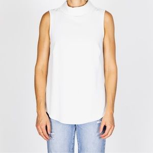 H&M size 0 white sleeveless blouse